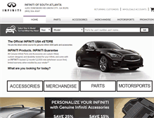 Tablet Screenshot of infinitiofsouthatlantaparts.com